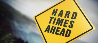 Hard Times Covid Business Sign